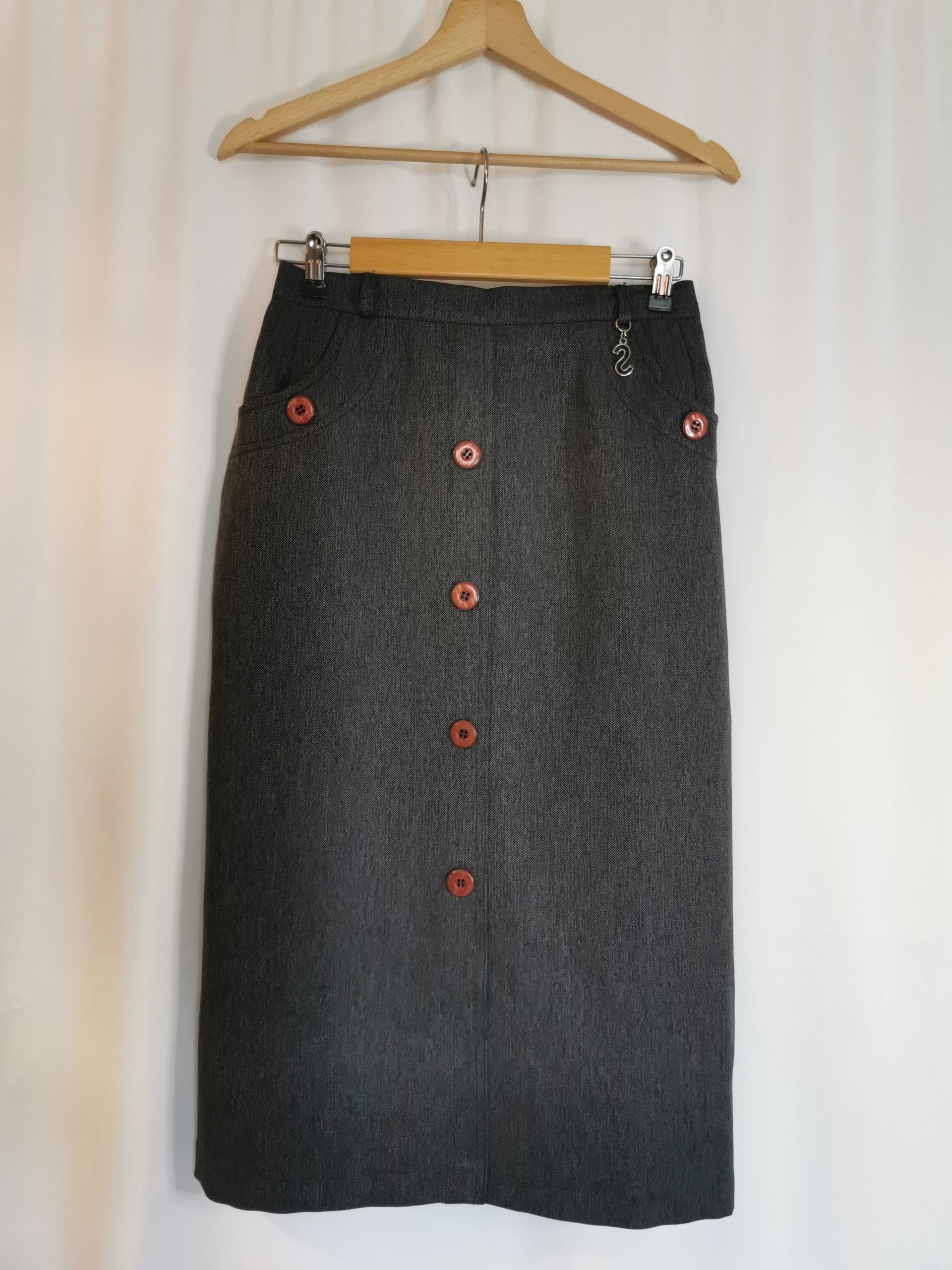 Jupe grise rétro